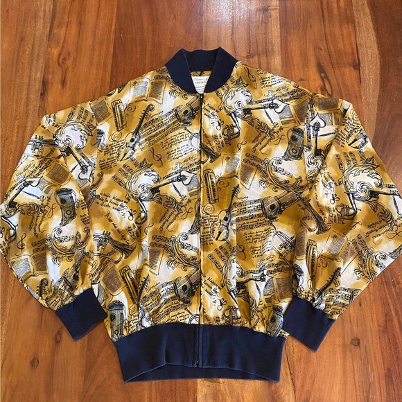 Medium Jackets & Blazers - Music‎ theme jacket lightweight vintage 90s y2k small medium